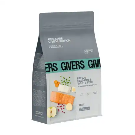 Givers Pienso Natural Para Gatos Esterilizados con Salmón, 1,5 Kg - Givers - Comparador de precios