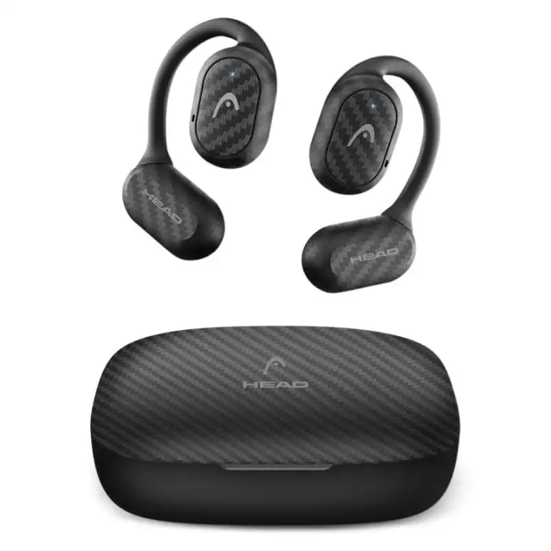 Head Open Ear Auriculares Inalámbricos, Autonomía 6+24 H, Control Táctil, Llamadas, Asistentes De Voz, Ipx4, Negro