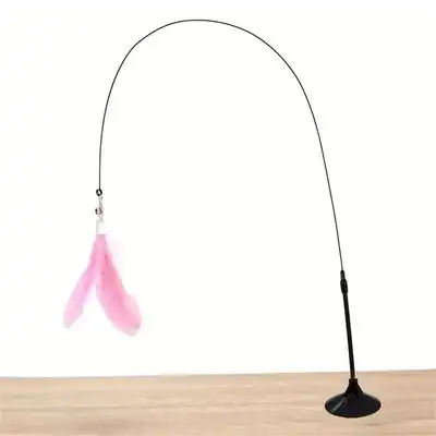 MCBOSON Caña de pescar de plumas para gatos, señuelo blanco - rosa - Mcboson - Comparador de precios