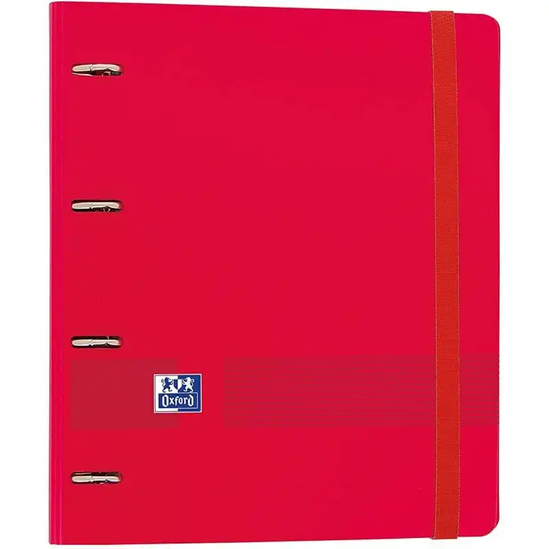 Oxford Live & Go EuropeanBinder Archivador Carpeblock con Recambio A4+ Rojo