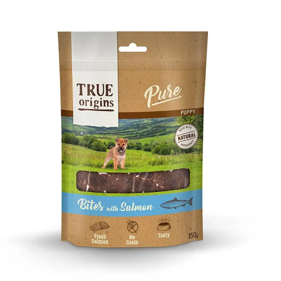 True Origins Bocaditos Pure Puppy Salmón para perros