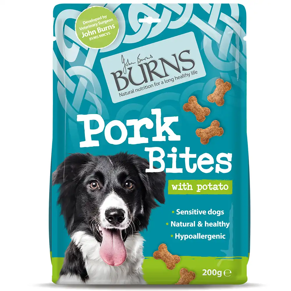 Burns bocaditos de cerdo con patata snacks para perros - 200g