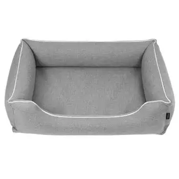Cama Para Perros Cesta Para Perros Mestizo Mallorca Standard 80x60 Cm Color Gris Claro/blanco