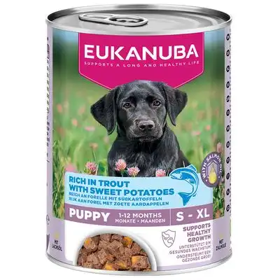 Eukanuba Puppy rico en trucha con batata - 6 x 400 g - Eukanuba - Comparador de precios