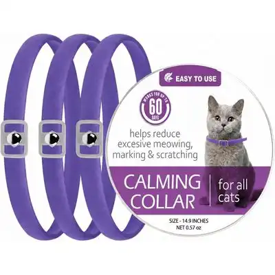 HausPets Collar calmante feromonas gatos - 3 unidades, ajustable 38 cm - Púrpura - HausPets - Comparador de precios