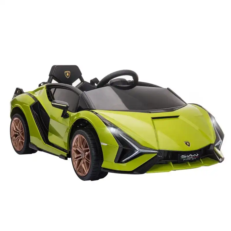 Homcom Lamborghini SIAN Coche Eléctrico 12V Verde