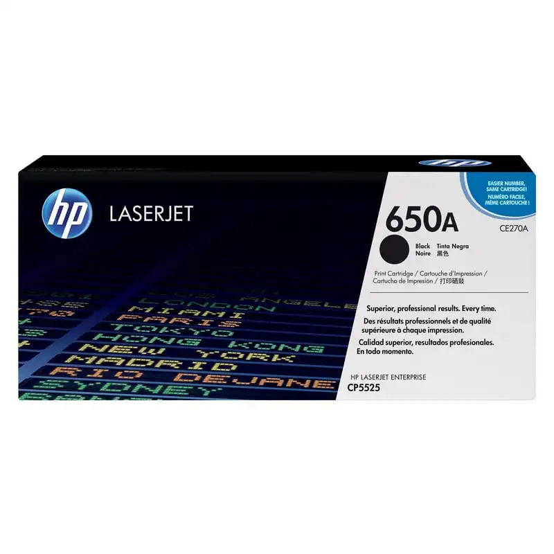 HP 650A Tóner Original Laserjet Negro