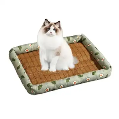 MCBOSON Cojín de ratán fresco para perros, resistente al calor y lavable - 52×42cm - Mcboson - Comparador de precios