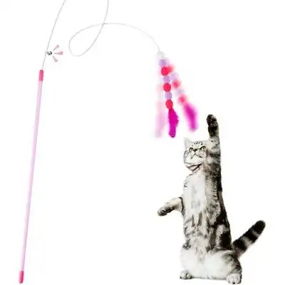ZooVenture Timbre interactivo con forma de gato y pluma de caña - Materiales: Plumas naturales, felpa suave - Zooventure - Comparador de precios