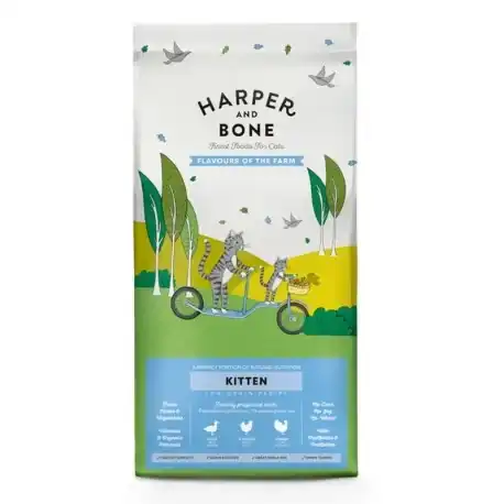 2 kg Harper & Bone Flavours Farm Pienso Pollo y Pavo para gatitos - Harper & Bone - Comparador de precios