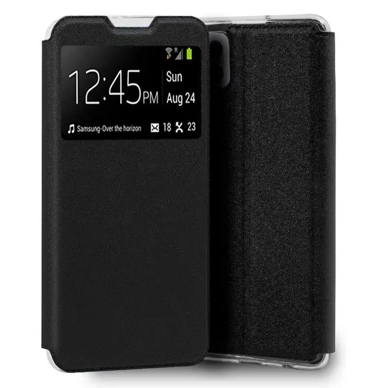 Cool Funda Flip Cover Liso Negro para Samsung Galaxy A22 5G
