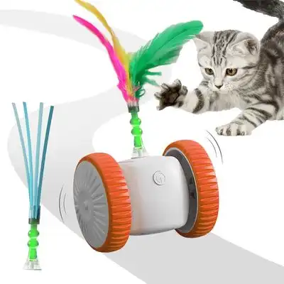 FurryFusion  interactivo para gatos con plumas de colores - Naranja - Furry Fusion - Comparador de precios