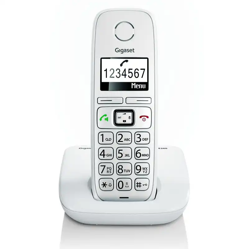 Gigaset E260 Teléfono Dect Teclas Grandes Blanco
