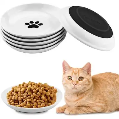 HausPets 6 comederos cerámica gato planos antideslizantes - 6 cuencos de cerámica - HausPets - Comparador de precios