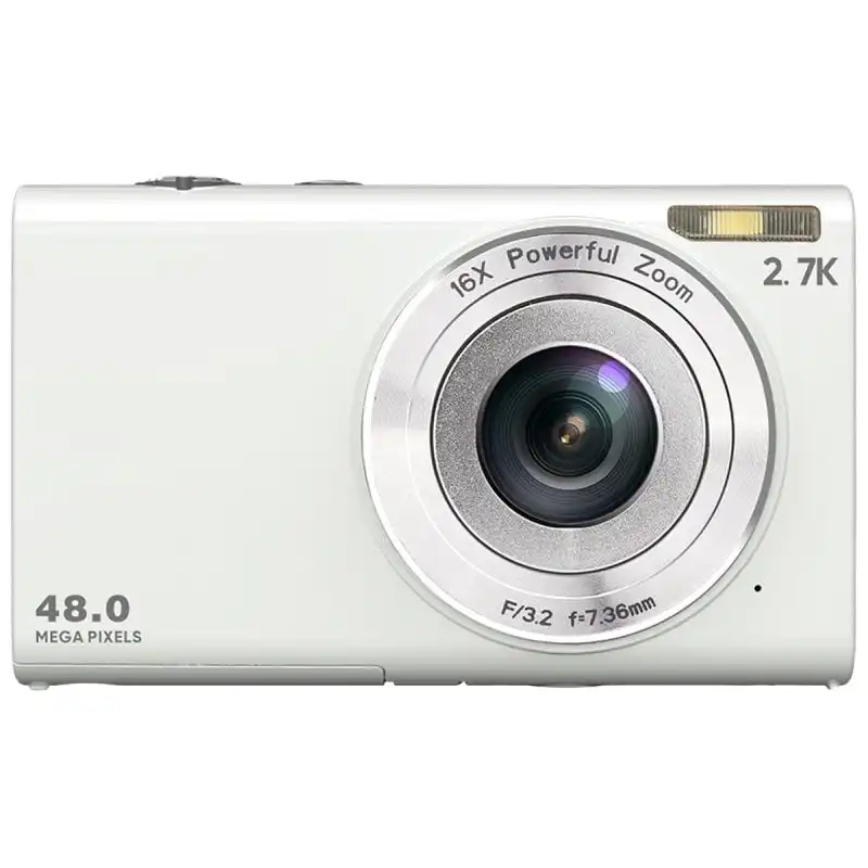 Kinsi DC402 Cámara Digital 2.88" 8MP para Principiantes/Estudiantes/Niños Blanco