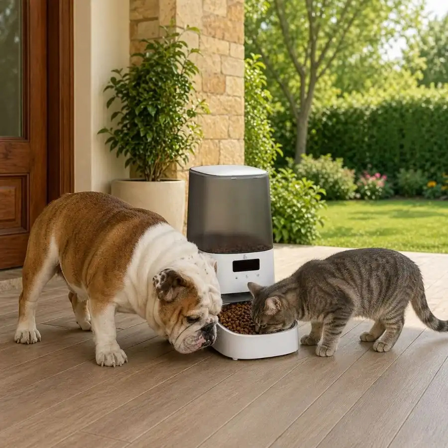 Leeby Comedero Automático Inteligente de Acero Inoxidable para perros y gatos - 5 L - Leeby - Comparador de precios