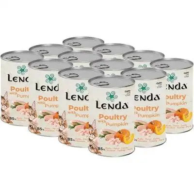Lenda Paté para Gatos Aves de Corral y Calabaza - 12 x 400 g - Lenda - Comparador de precios