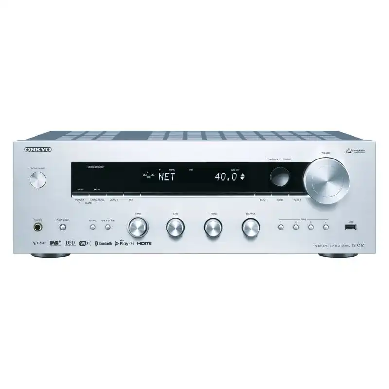 Onkyo TX8270 RX Receptor Estéreo 3D 160W Plata