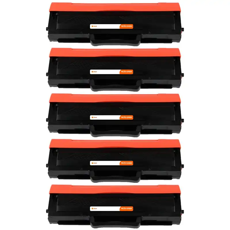 Pccom Essential Tóner Compatible Samsung MLT-D1042S/MLT-D1042X Negro Pack 5