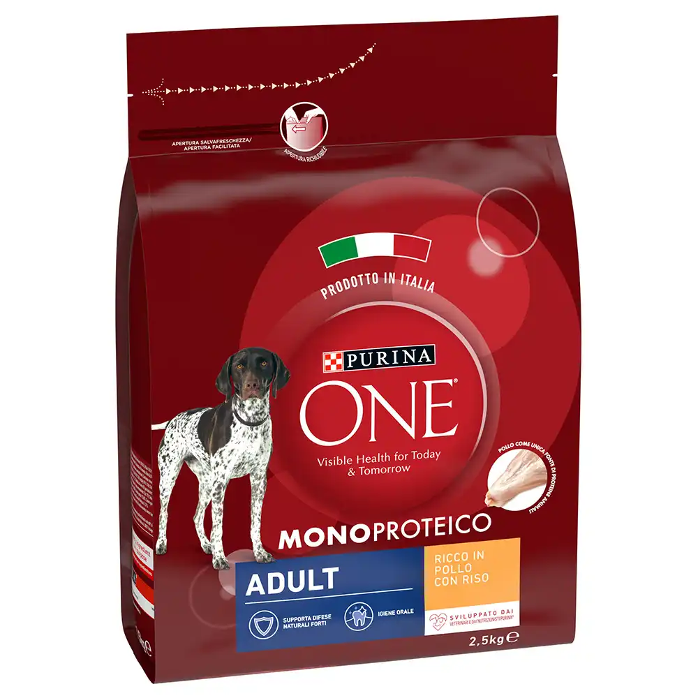 Purina ONE Monoproteico con pollo para perros - 2,5 kg