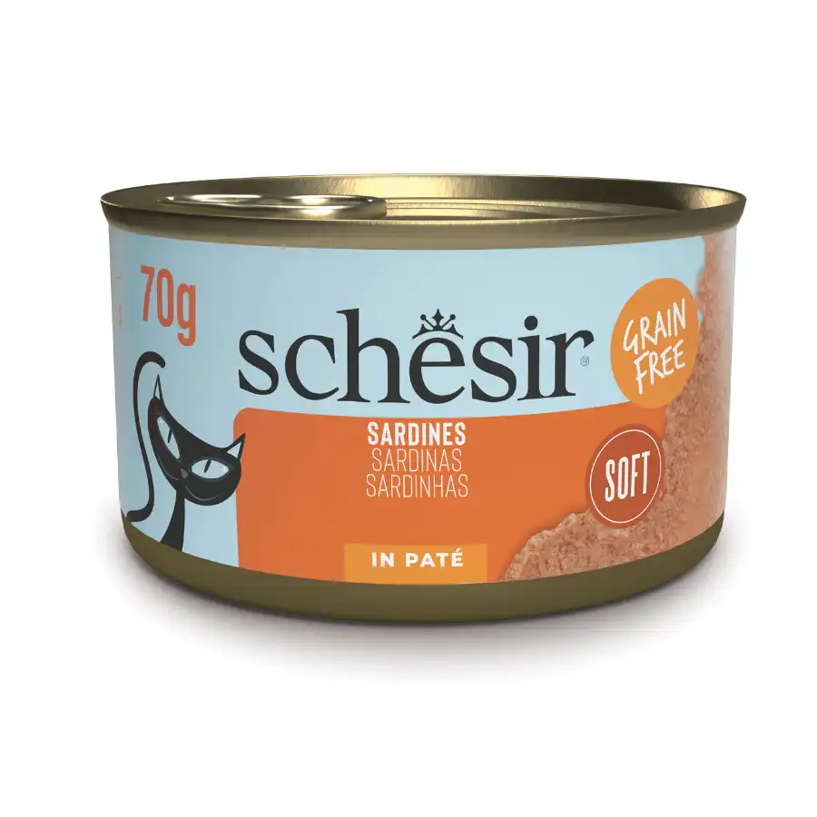 Schesir Lata Sardinas en paté para gatos - 70 g - Schesir - Comparador de precios
