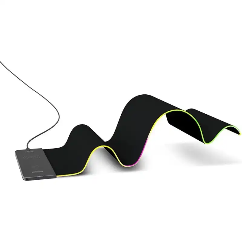 Vertux RaftPad-Qi Alfombrilla Gaming XL con Cargador Qi 15W