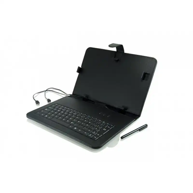 3Go CSGT12 Funda con Teclado Negra para Tablet de 9.7"