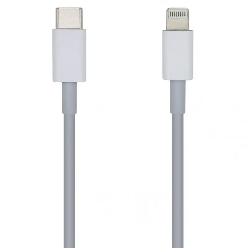 Aisens Cable USB-C a Lightning Macho/Macho 1m Blanco