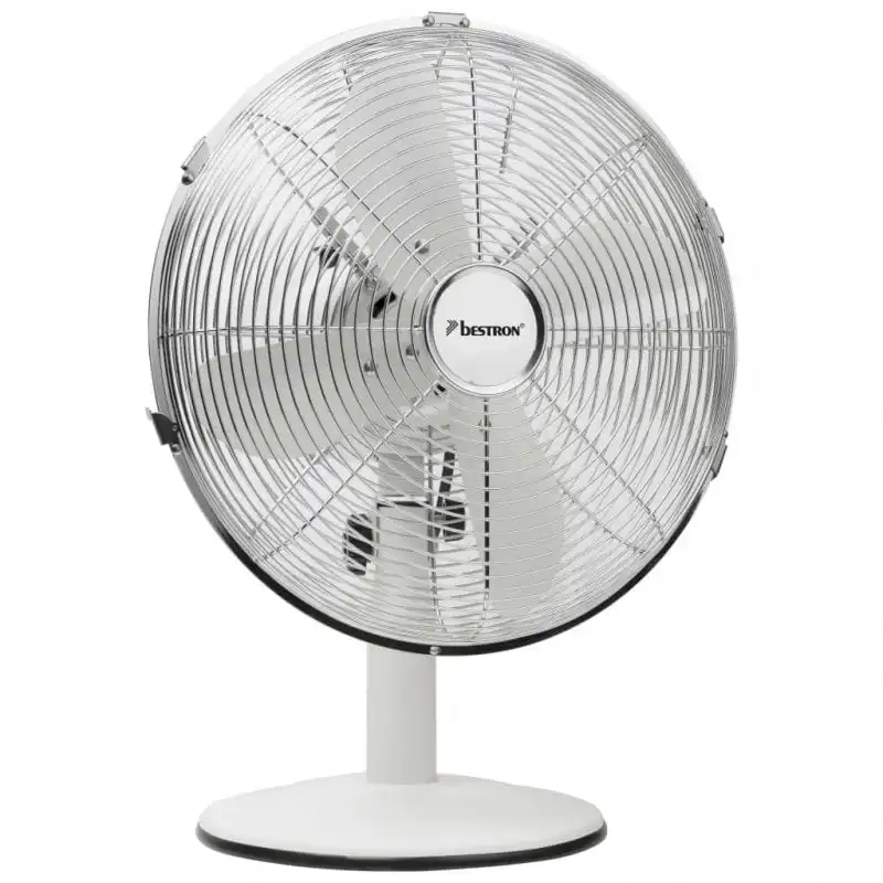 Bestron Ventilador de Sobremesa Retro 35W Blanco