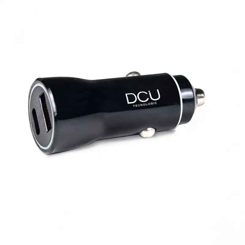 DCU Tecnologic Cargador de Coche Quick Charge 3.0 + USB-C