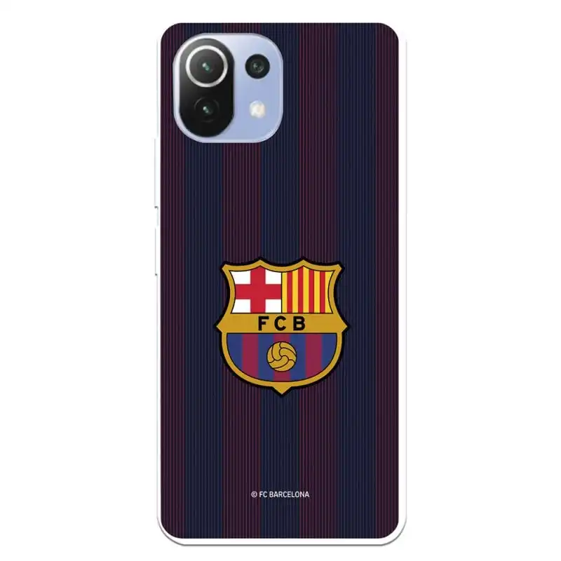 Funda del Barcelona Rayas Blaugrana Licencia Oficial FC Barcelona para Xiaomi Mi 11 Lite
