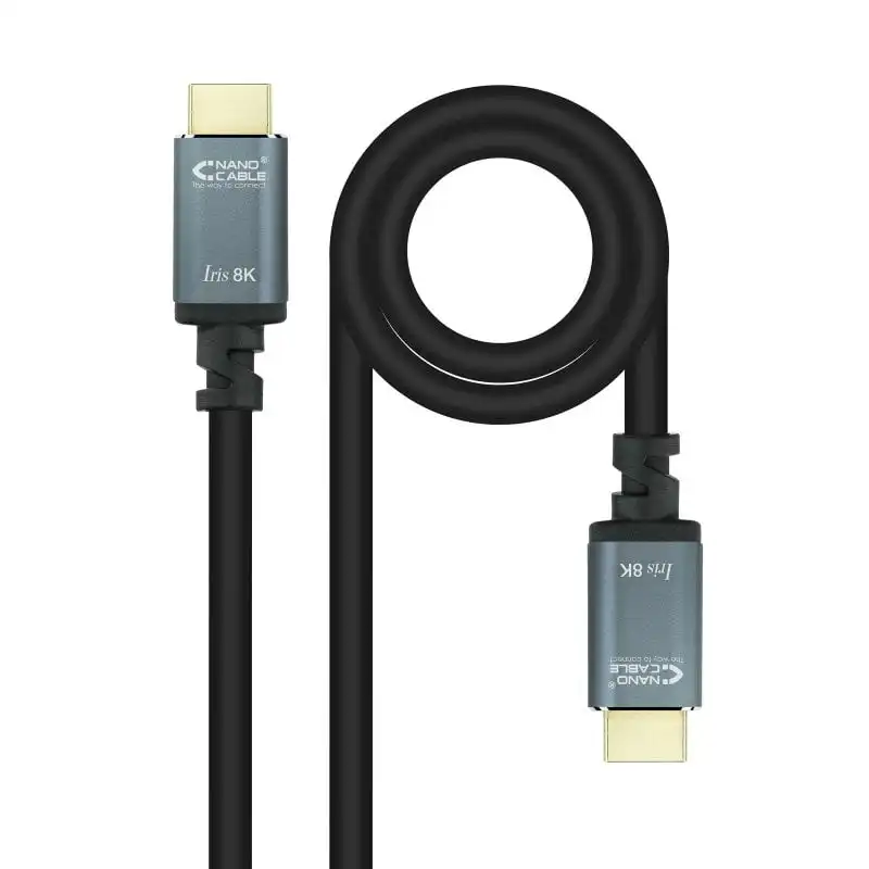 Nanocable Cable HDMI 2.1 Iris 8K Macho/Macho 3m Negro