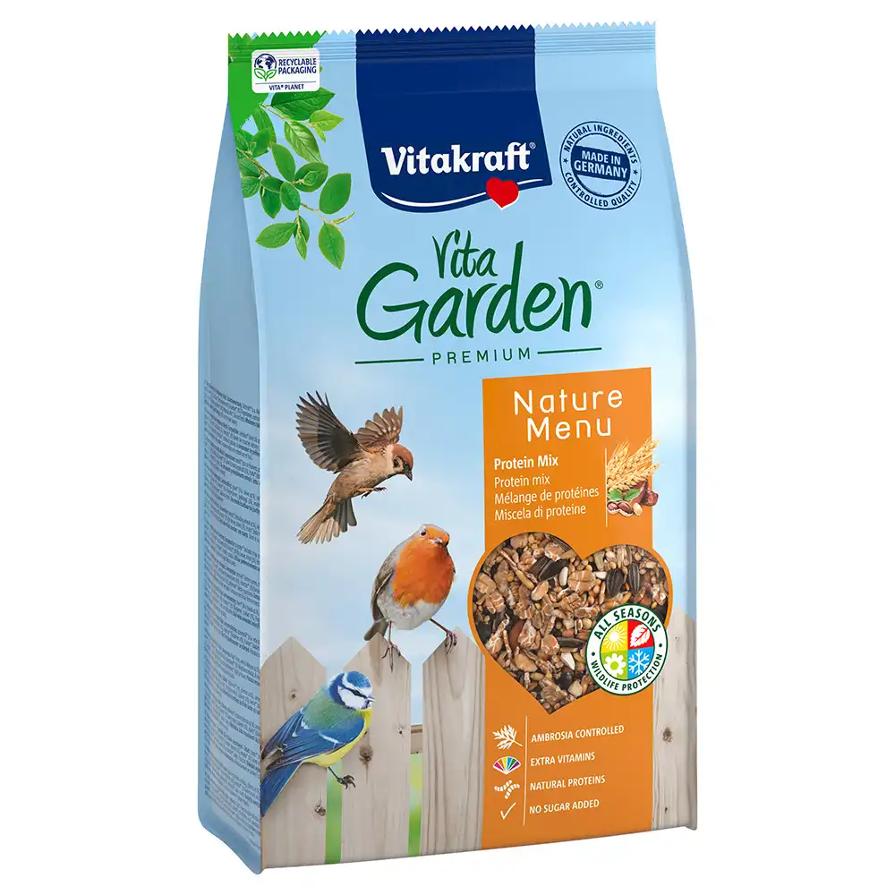 Vitakraft VitaGarden Protein Mix para aves silvestres - 5 x 1 kg - Pack Ahorro - Vitakraft - Comparador de precios