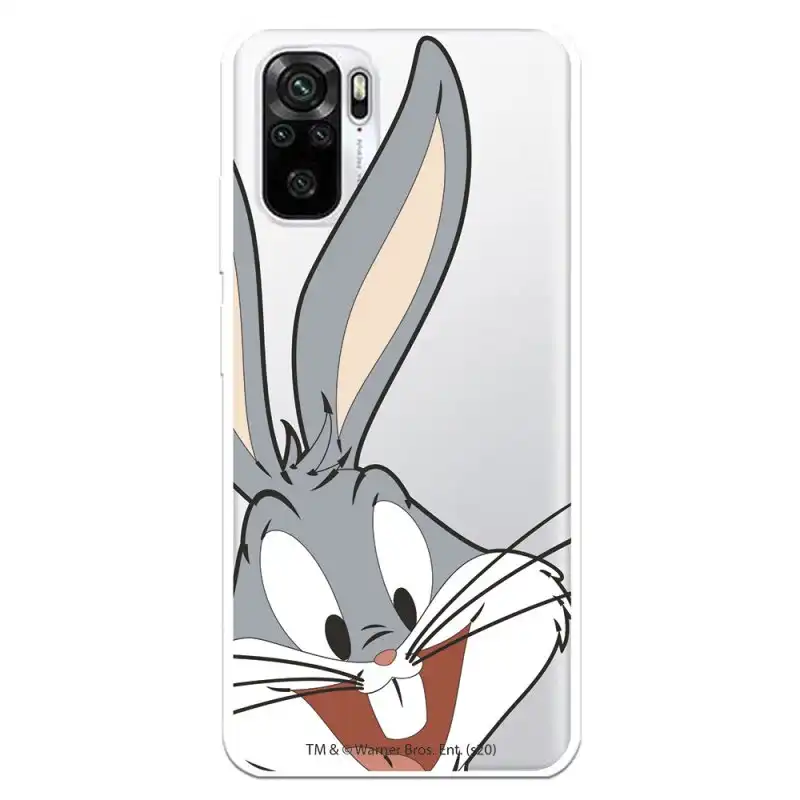 Funda Oficial Looney Tunes de Warner Bros Bugs Bunny Silueta Transparente para Xiaomi Redmi Note 10