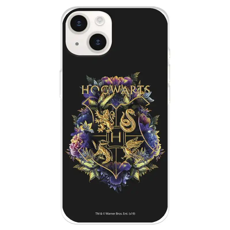 Funda Para Iphone 15 Plus Oficial De Harry Potter Hogwarts Floral - Harry Potter