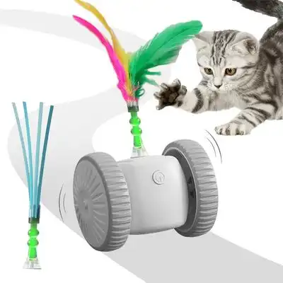 FurryFusion  interactivo para gatos con plumas de colores - Gris - Furry Fusion - Comparador de precios