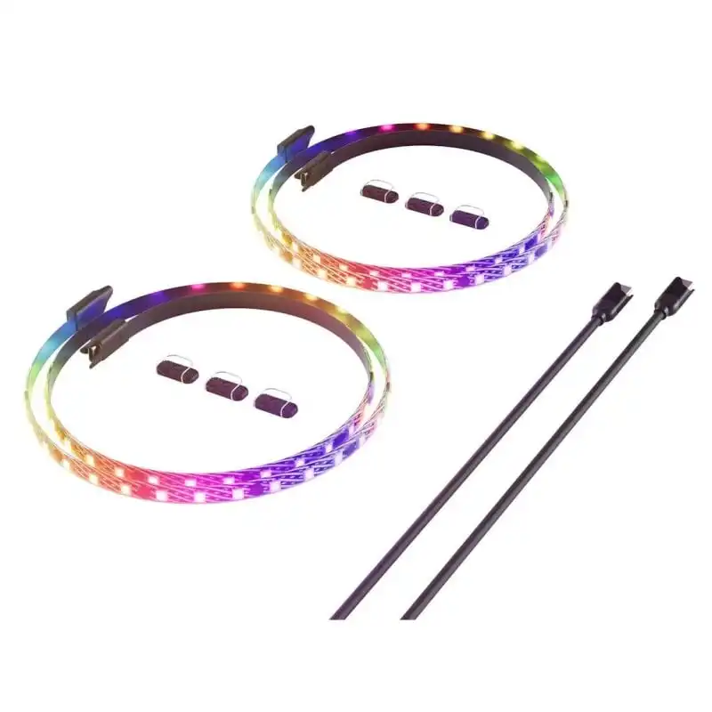 Hyte Tiras LED RGB Negras Pack 2 - 1m Negro