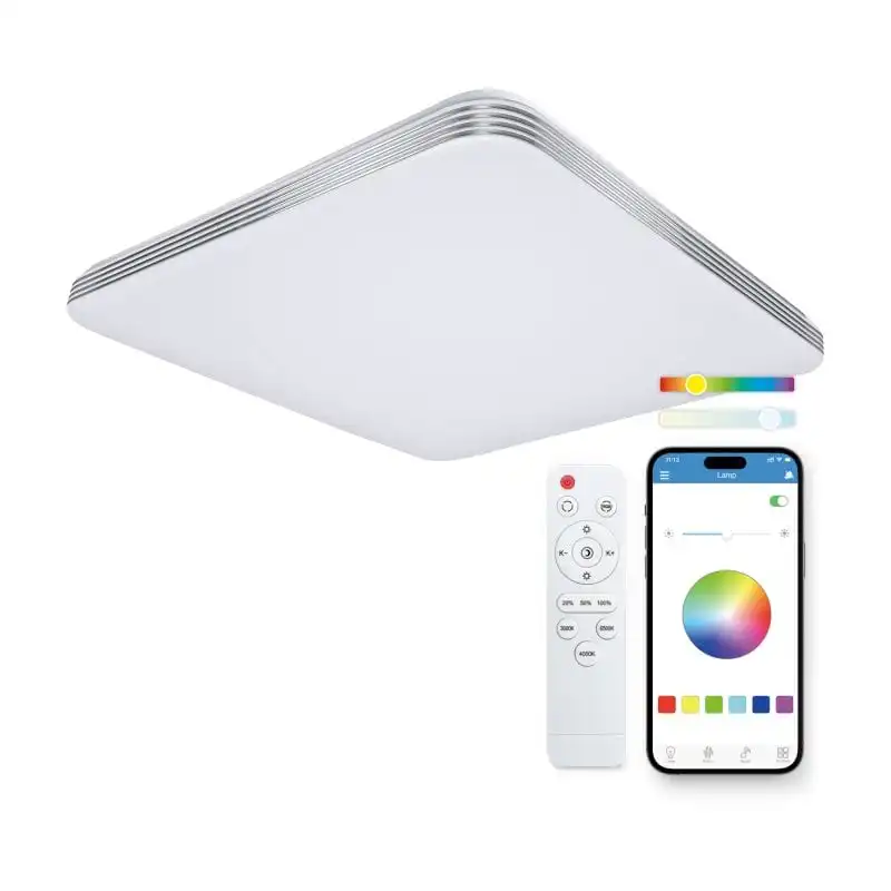 Ksix Twilight Plafón Smartled RGBIC 47.5 Cm 7700 Lm 70W Blanco