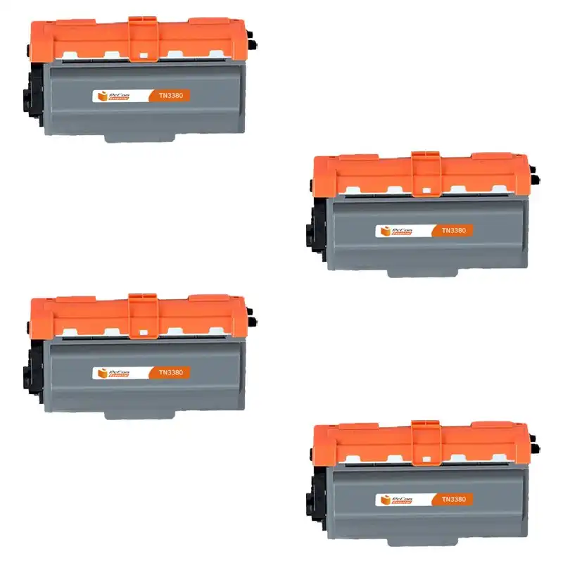 Pccom Essential Brother Tn3330/tn3380 Tóner Compatible Negro Pack 4