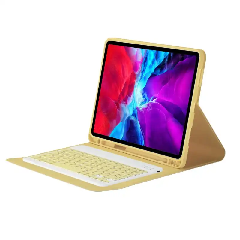 Royal Bailey Ps97 Funda Con Bluetooth Teclado Para 2018&2017ipad Pro9.7/air2/air Amarillo
