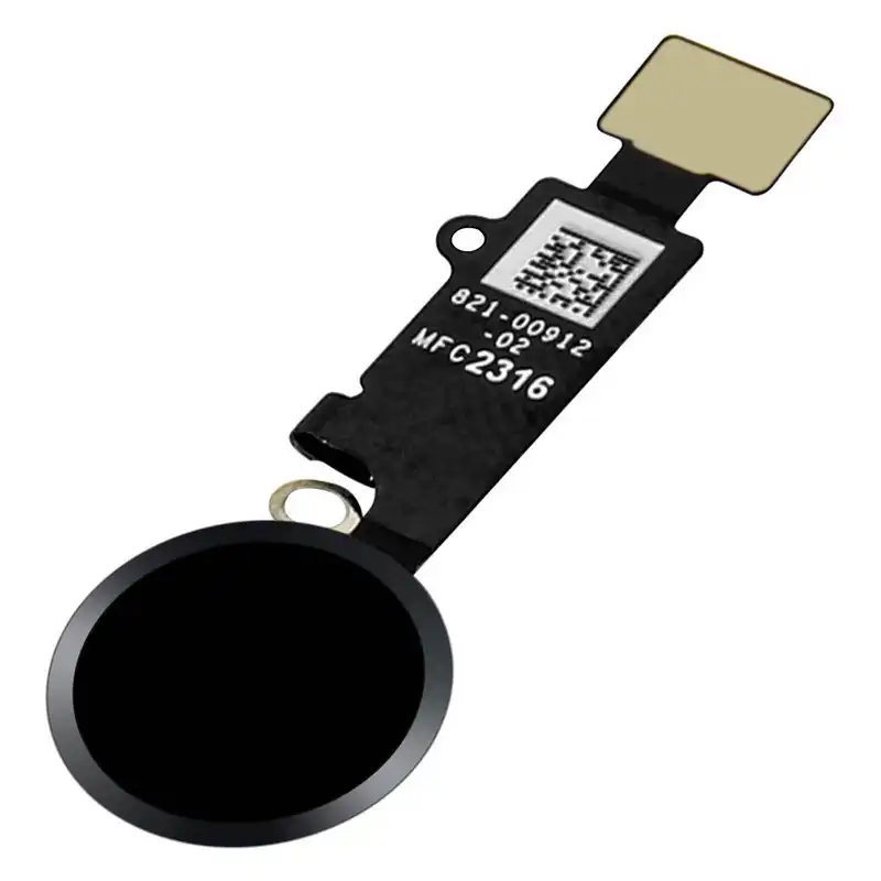 Avizar Repuesto Botón Home Negro con Banda de Conexión para iPhone 7