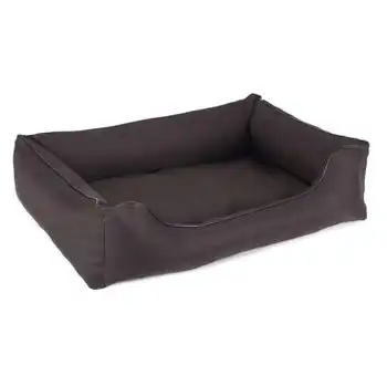 Cama Para Perro Sofá Mestizo Valencia 100x75cm Color Marrón/negro