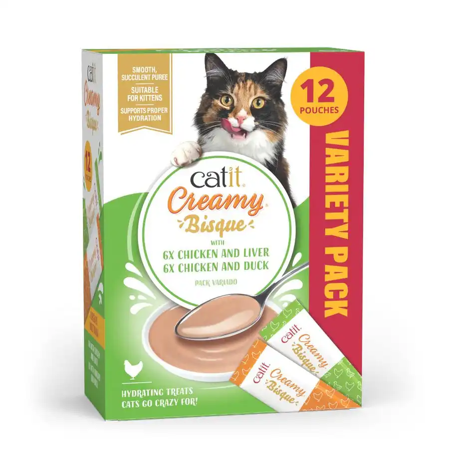 Catit Creamy Bisque con Pollo - 12 x 10 - Catit - Comparador de precios