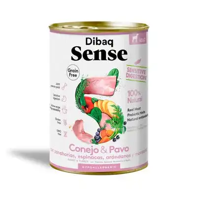 Dibaq Sense Sensitive Conejo y Pavo - 380 g - Dibaq - Comparador de precios