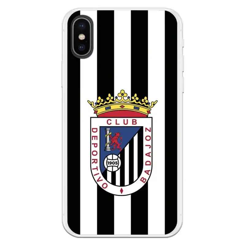Funda Licencia Oficial Club Deportivo Badajoz Escudo Blanquinegro para iPhone XS