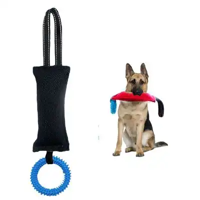 FurryFusion Palo masticable y almohada hechos de tela resistente - Negro - Furry Fusion - Comparador de precios