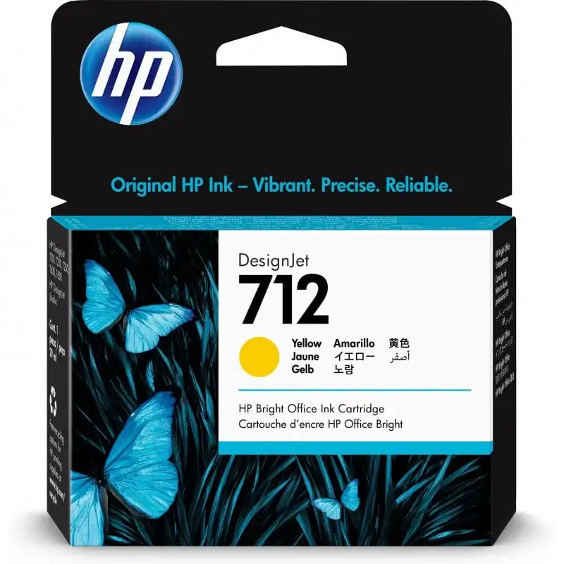 HP 712 Cartucho de Tinta Original Amarillo