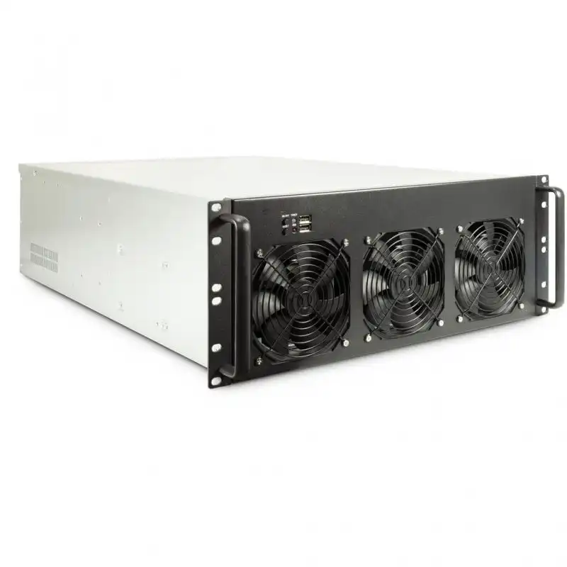 Inter-Tech 4F28 Mining-Rack Caja Rack ATX USB Sin Fuente