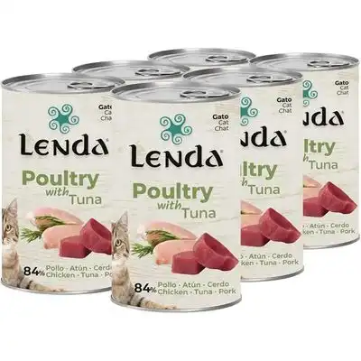 Lenda Paté para Gatos Aves de Corral y Atún - 6 x 400 g - Lenda - Comparador de precios