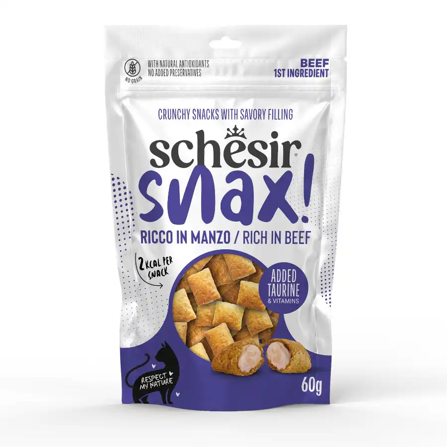Schesir Snax! Ternera Snacks para gato - 60 g - Schesir - Comparador de precios